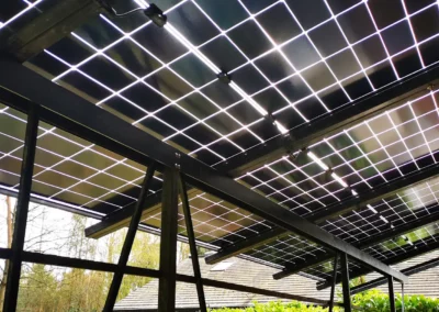 Transparante glas/glas zonnepanelen van Denim Solar