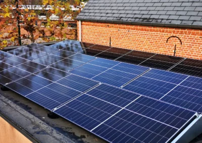 Zonnepanelen naar het zuiden gericht